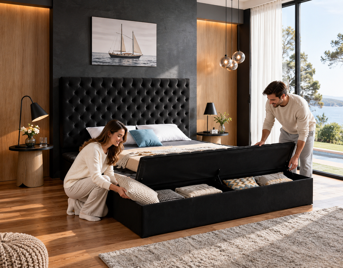 658 Bed Frame with Storage