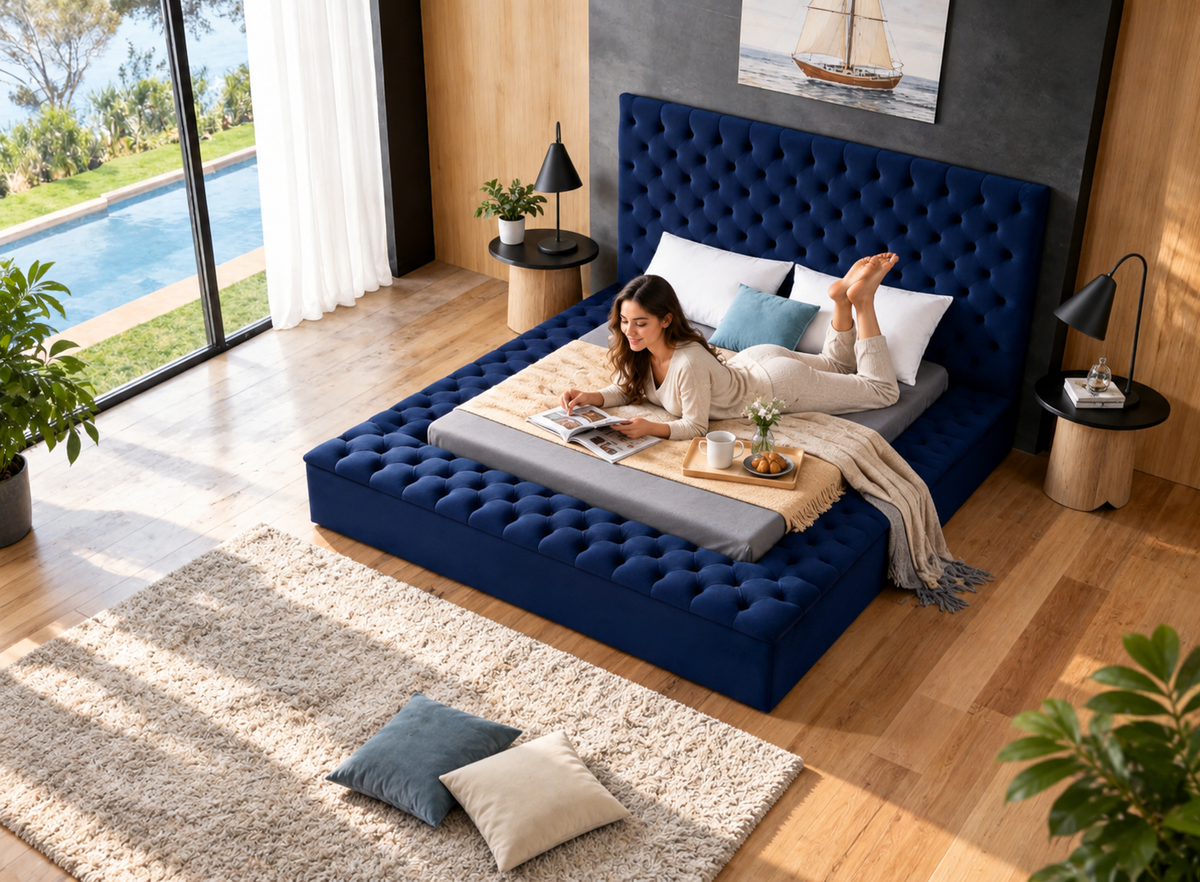 658 Bed Frame with Storage