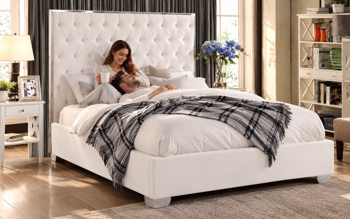 668 Velvet Bed Frame