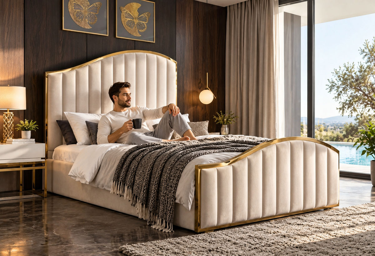 966 Curved Elegance Bed Frame